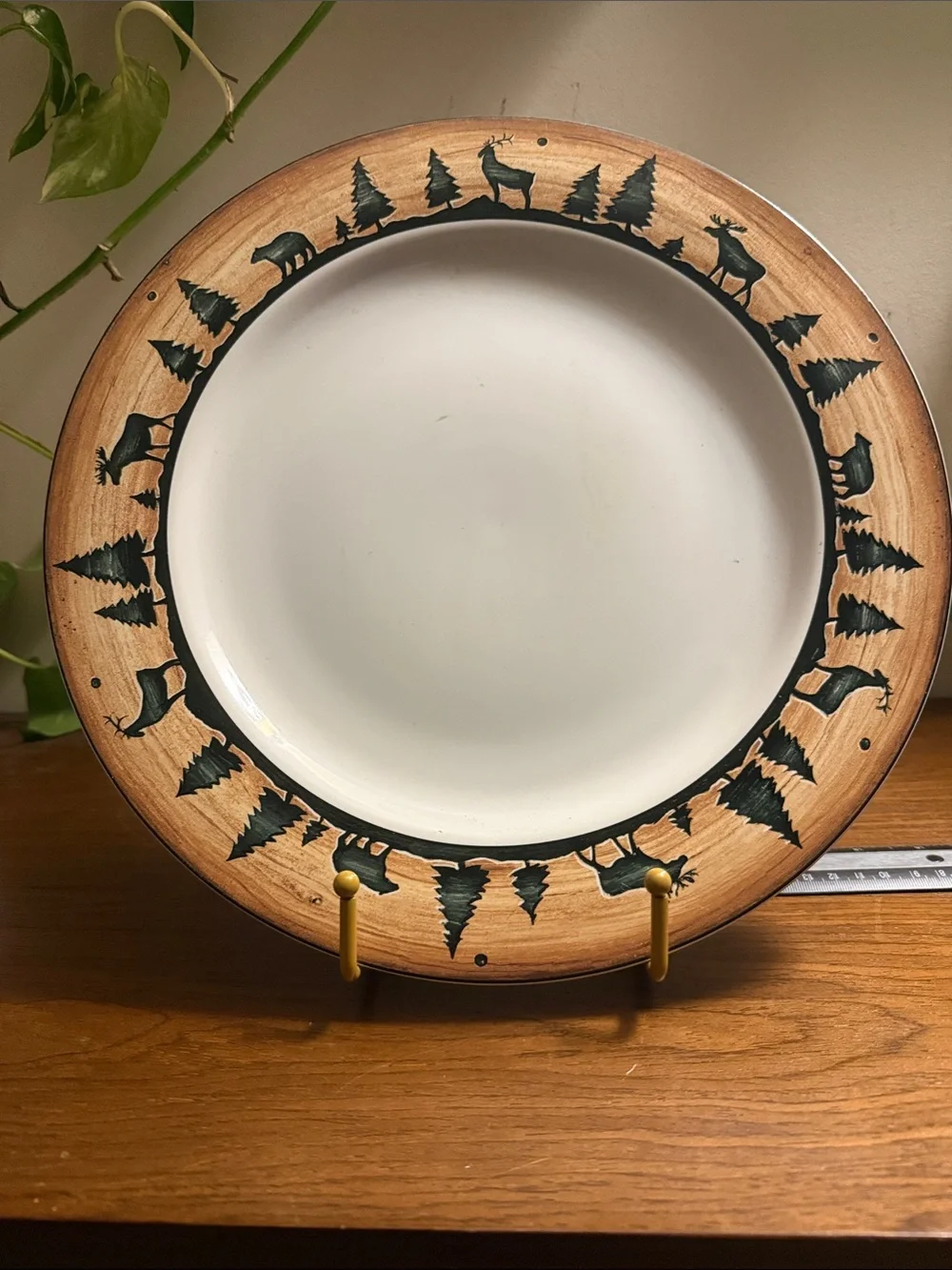 Vintage 12” David Carter Brown Chop Plate